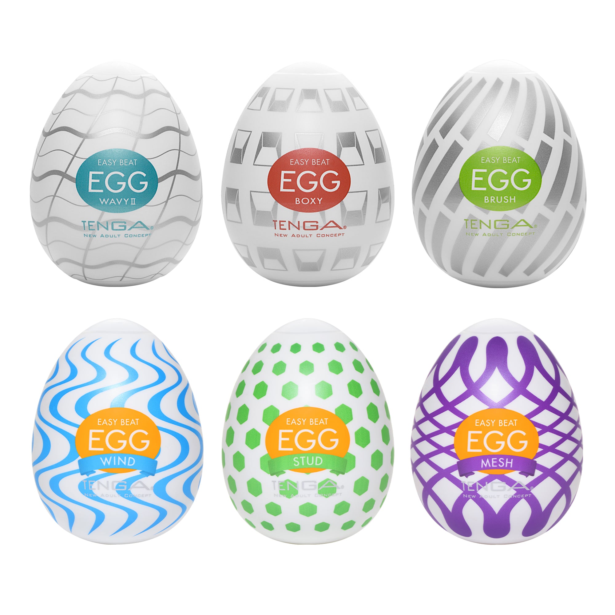 Tenga Egg lot 6 masturbateurs oeufs mixtes