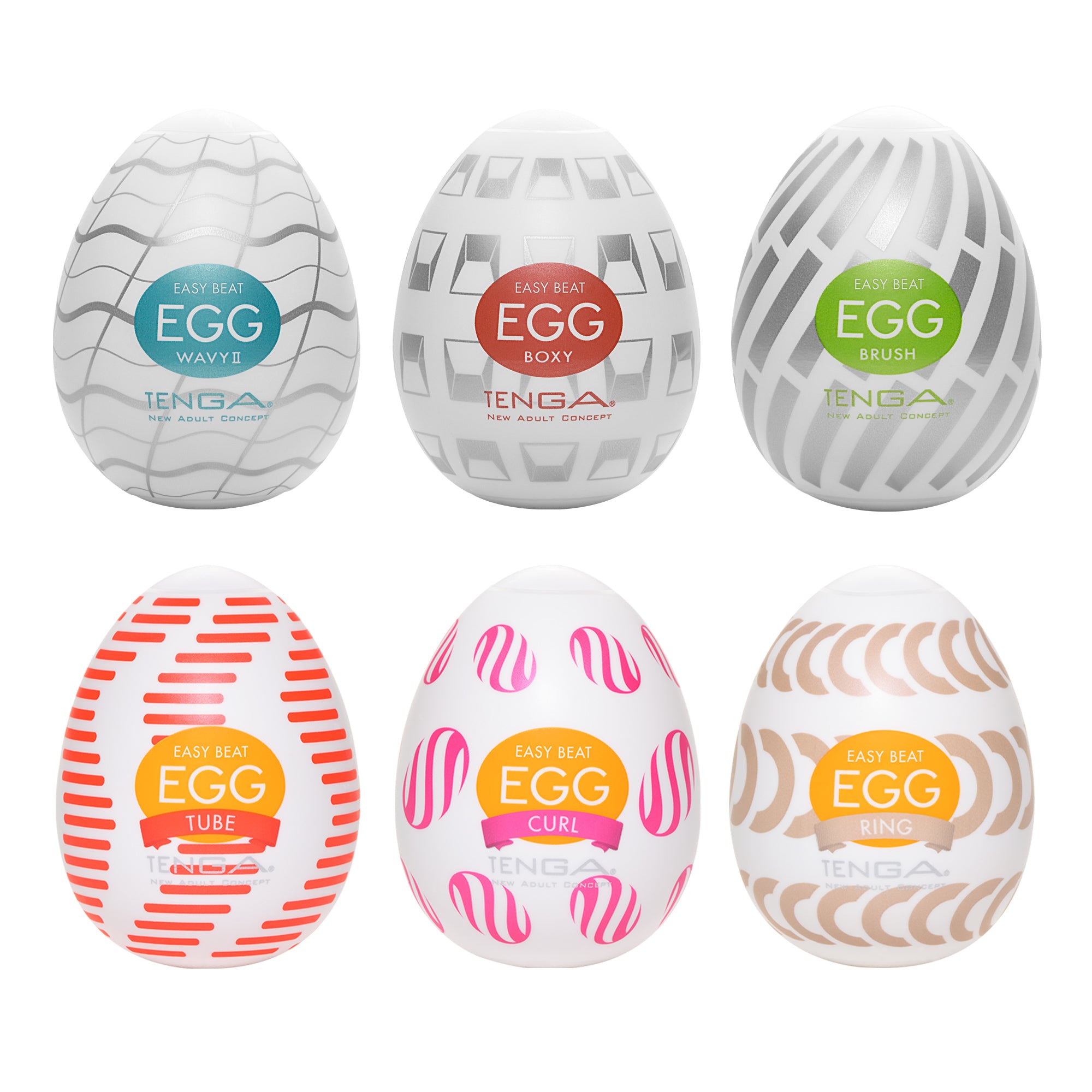 Tenga Egg lot 6 masturbateurs oeufs mixtes