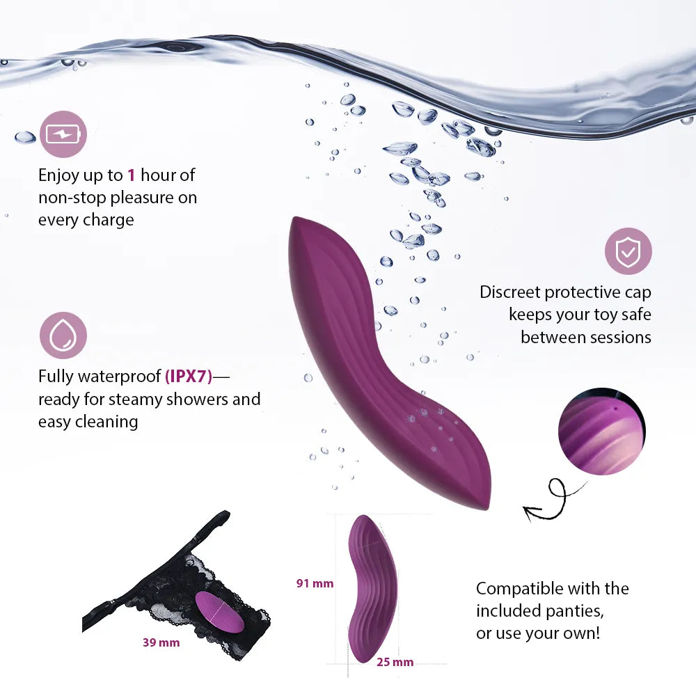 Svakom Edeny vibromasseur culotte violet connecté