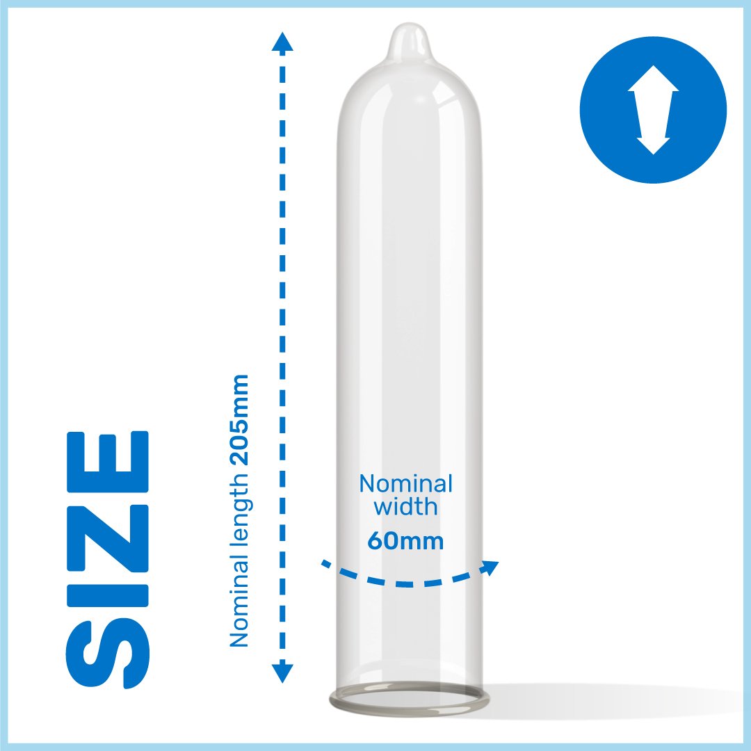 Pasante King Size préservatifs latex larges x72