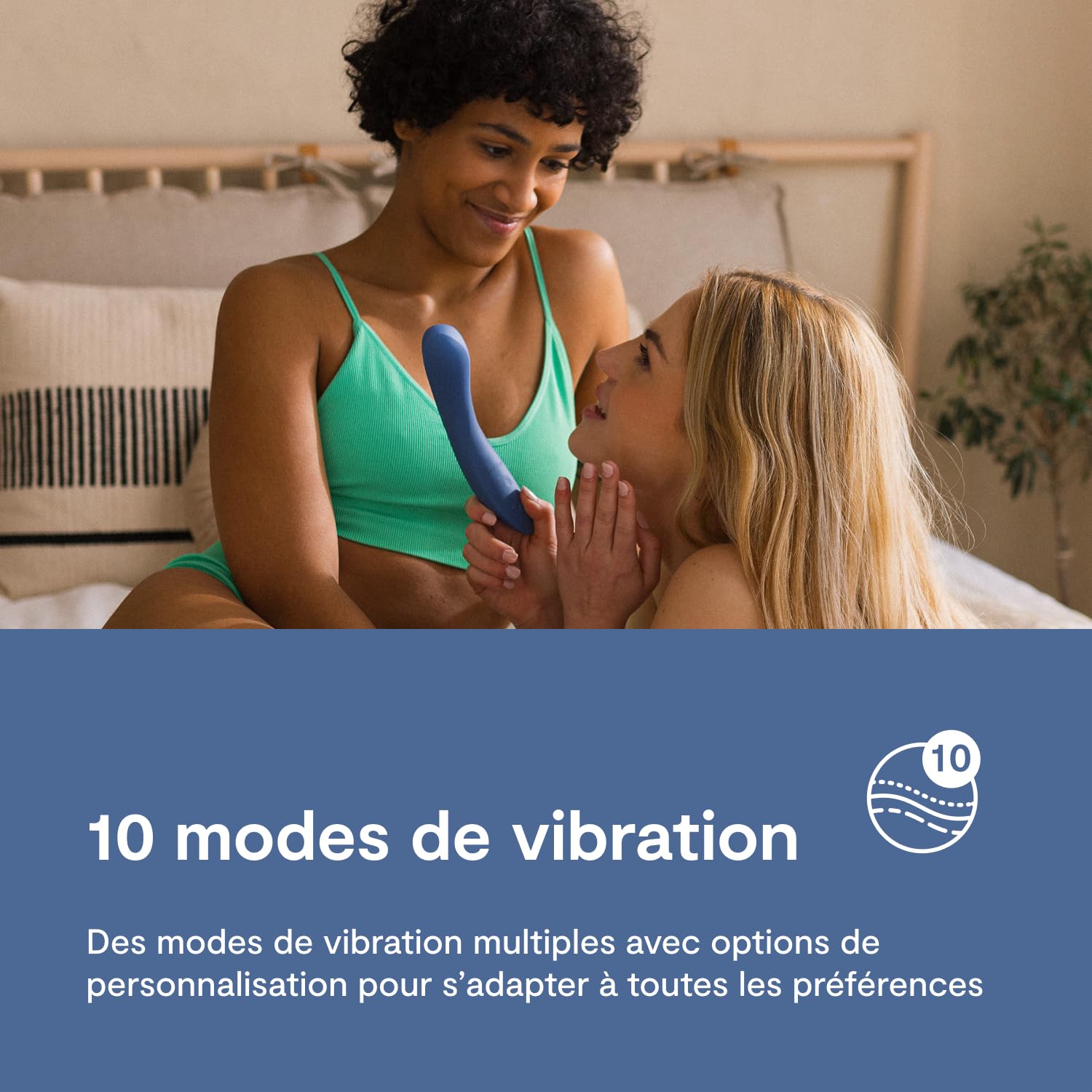 We-Vibe Rave 2 vibromasseur point G bleu connecté