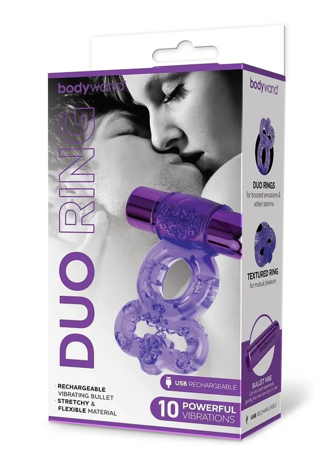 Bodywand Couples Rings Duo Ring anneau vibrant violet