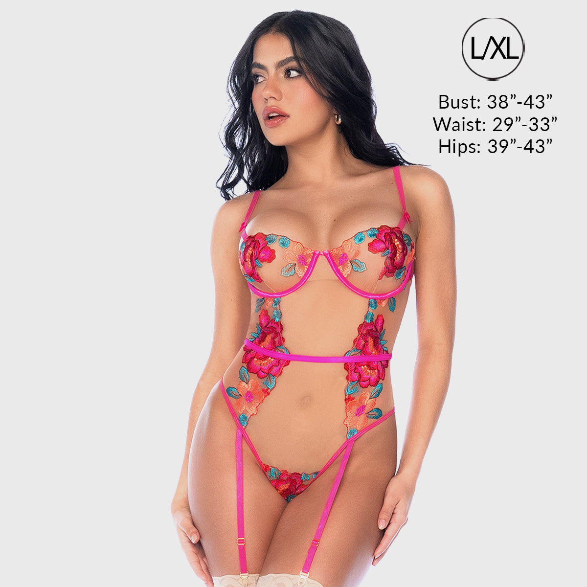 Liberator Teddies & Bodysuits Solei body floral S/M
