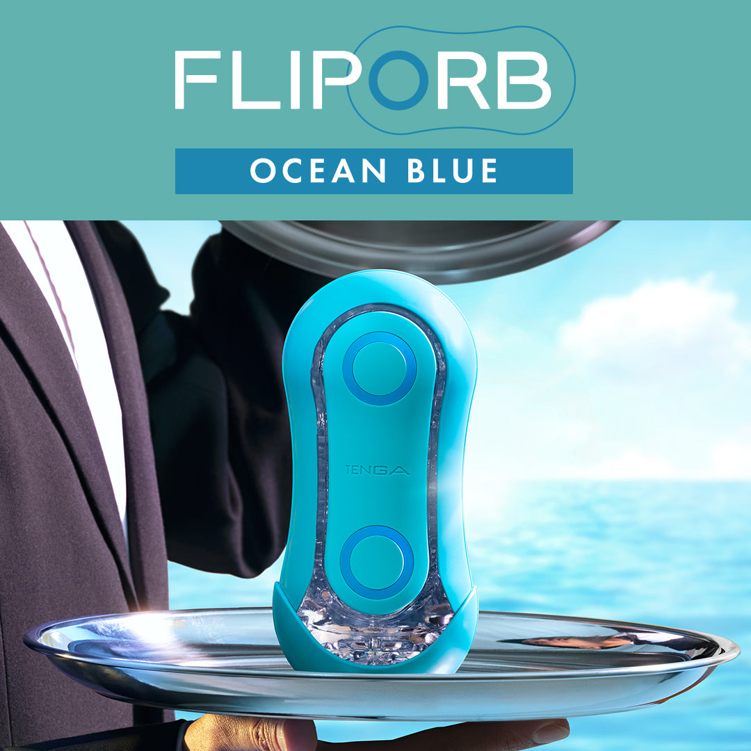 Tenga Flip Orb Ocean Blue masturbateur réutilisable