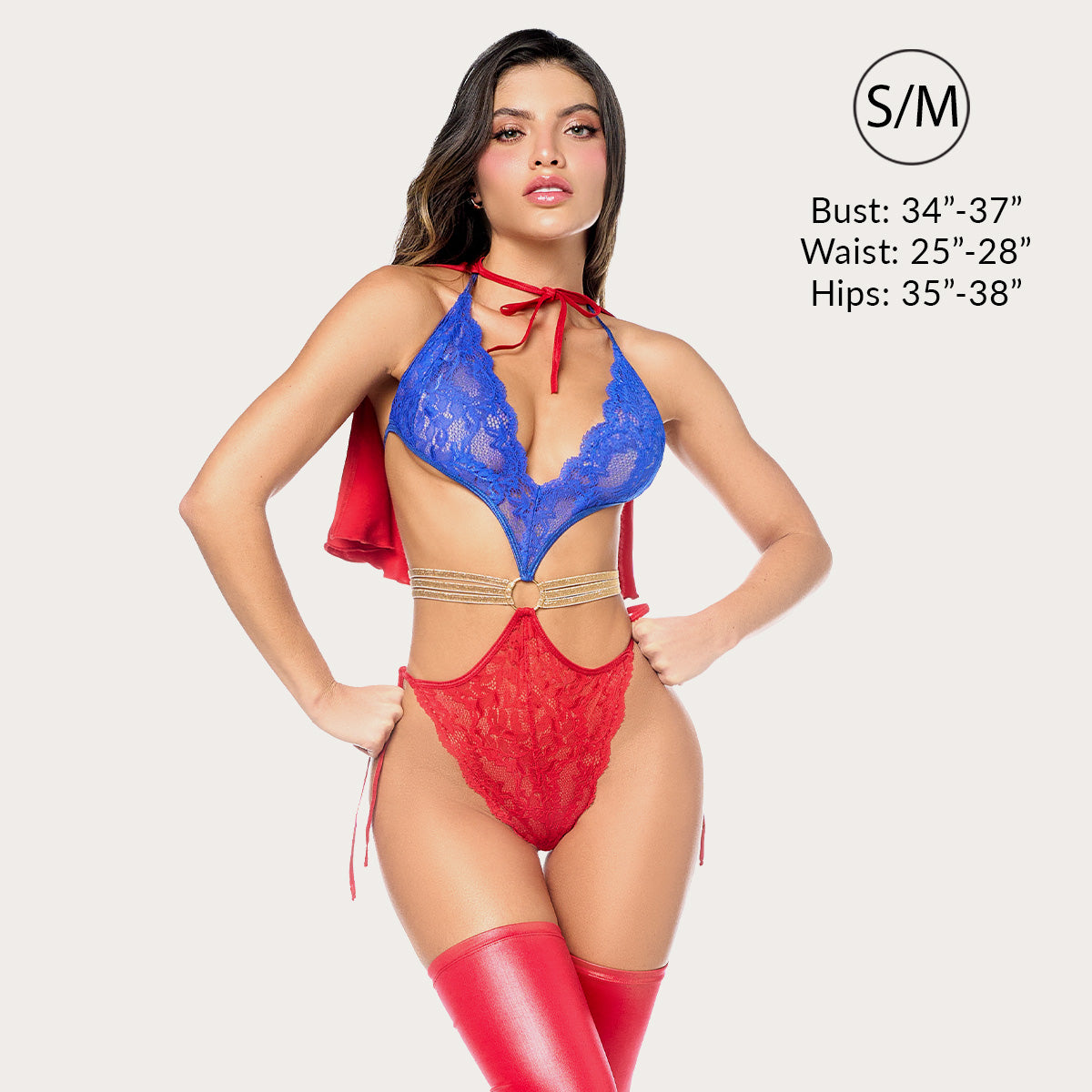 Liberator Caped Crush body cape S/M ensemble lingerie dentelle