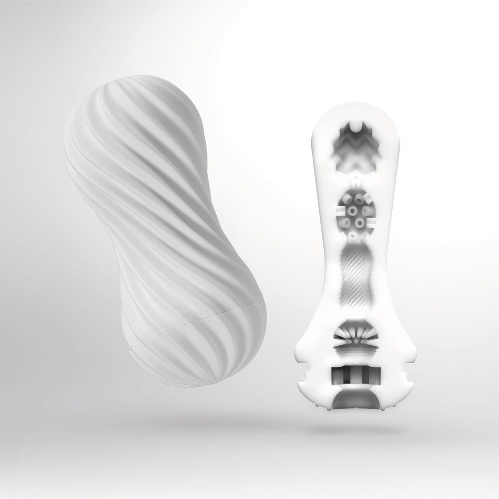 Tenga Flex Silky White masturbateur homme nervures spirales