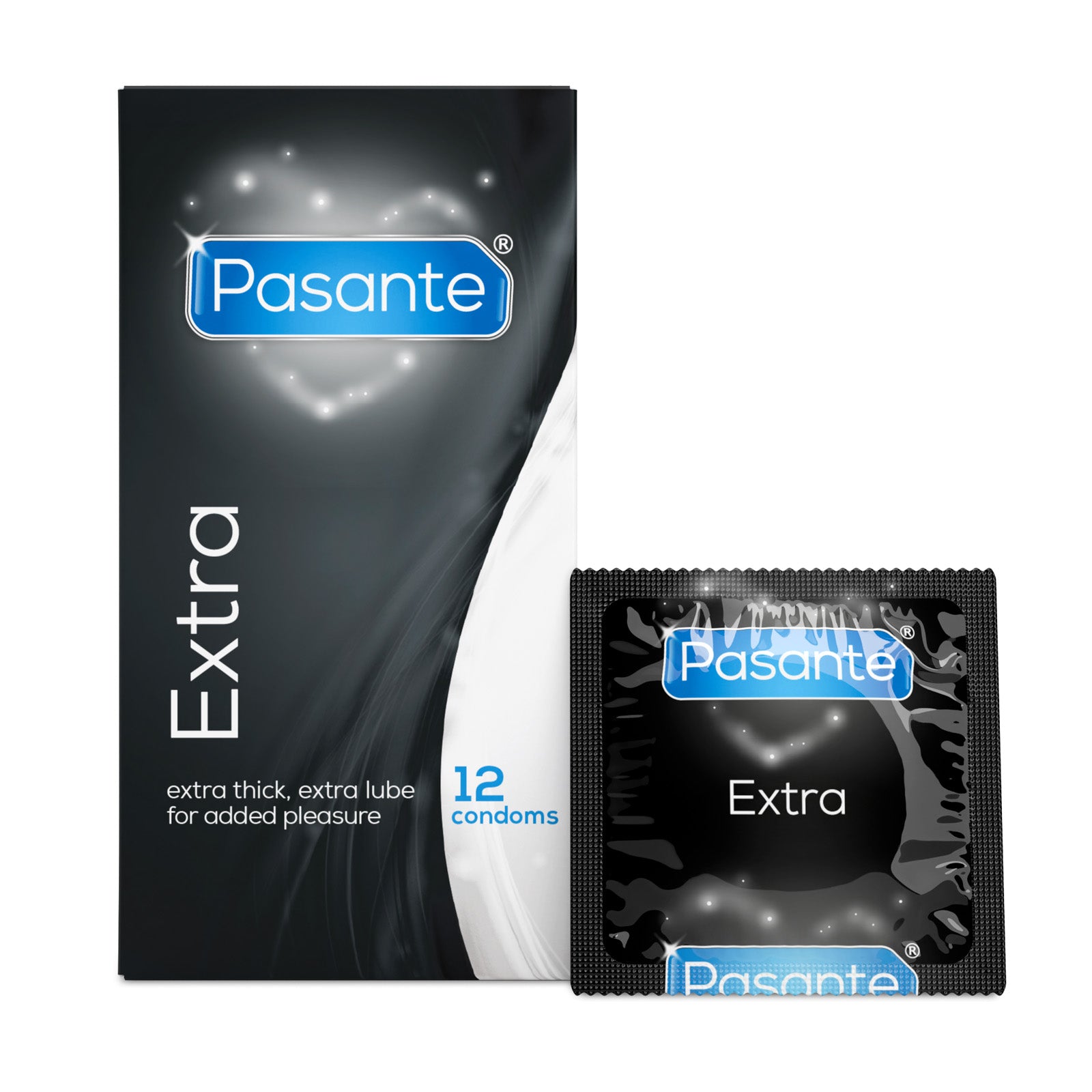 Pasante Extra préservatifs 12 pcs épais lubrifiés