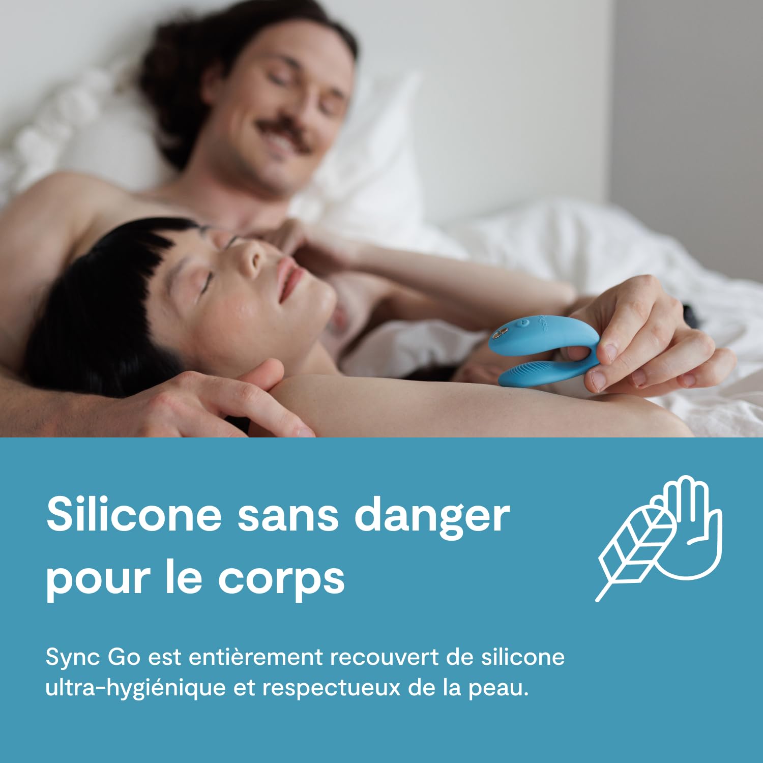 We-Vibe Sync Go vibromasseur couple bleu connecté voyage
