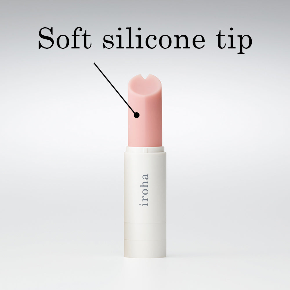 iroha by TENGA stick vibromasseur rouge à lèvres rose clair 1 pce