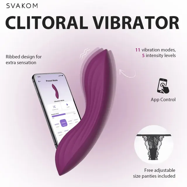 Svakom Edeny vibromasseur culotte violet connecté