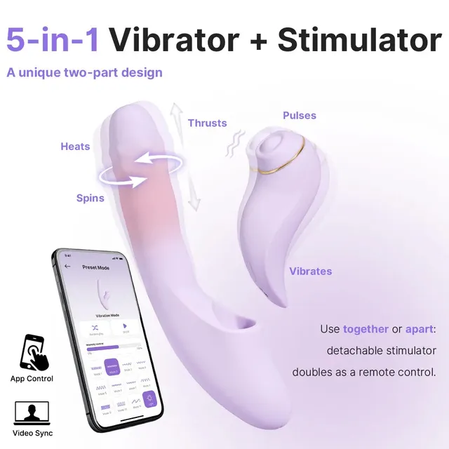 Svakom DuoGlow vibromasseur va-et-vient connecté