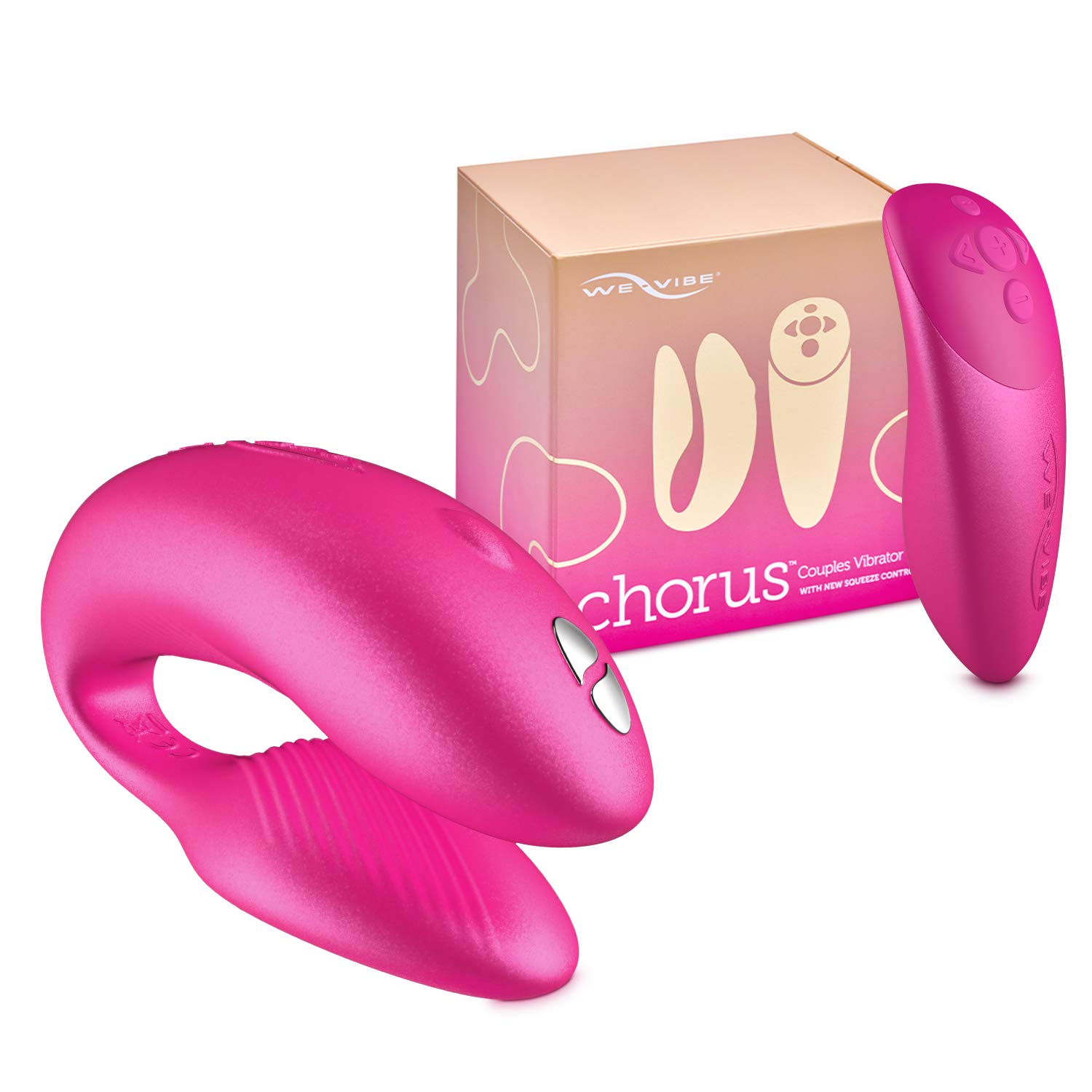 We-Vibe Chorus Vibromasseur Couple Rose Télécommandé