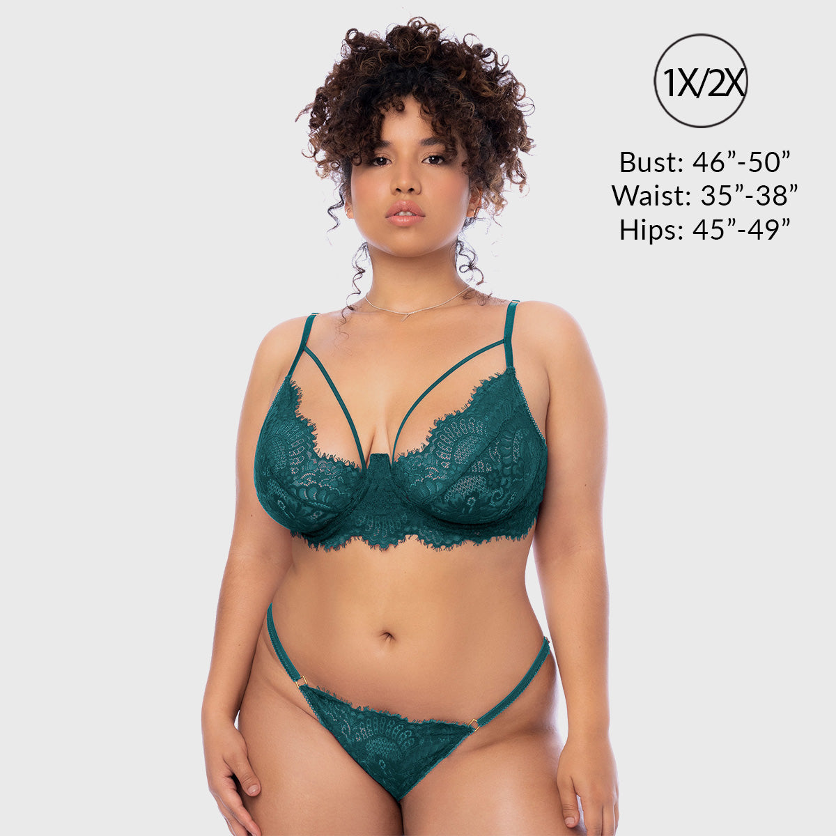 Liberator Katie ensemble lingerie dentelle 3 pièces 1X/2X