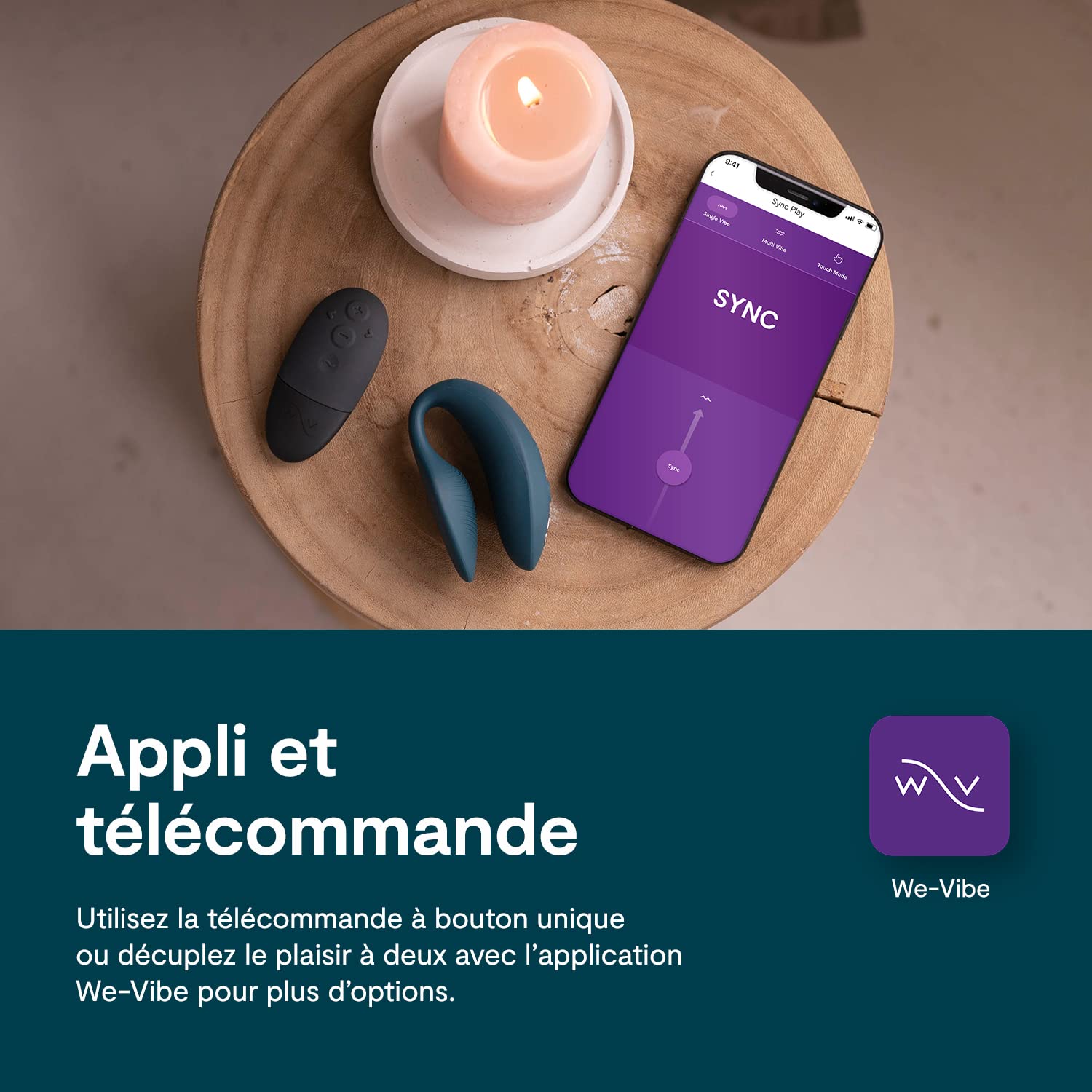 We-Vibe Sync 2 vibromasseur couple connecté vert