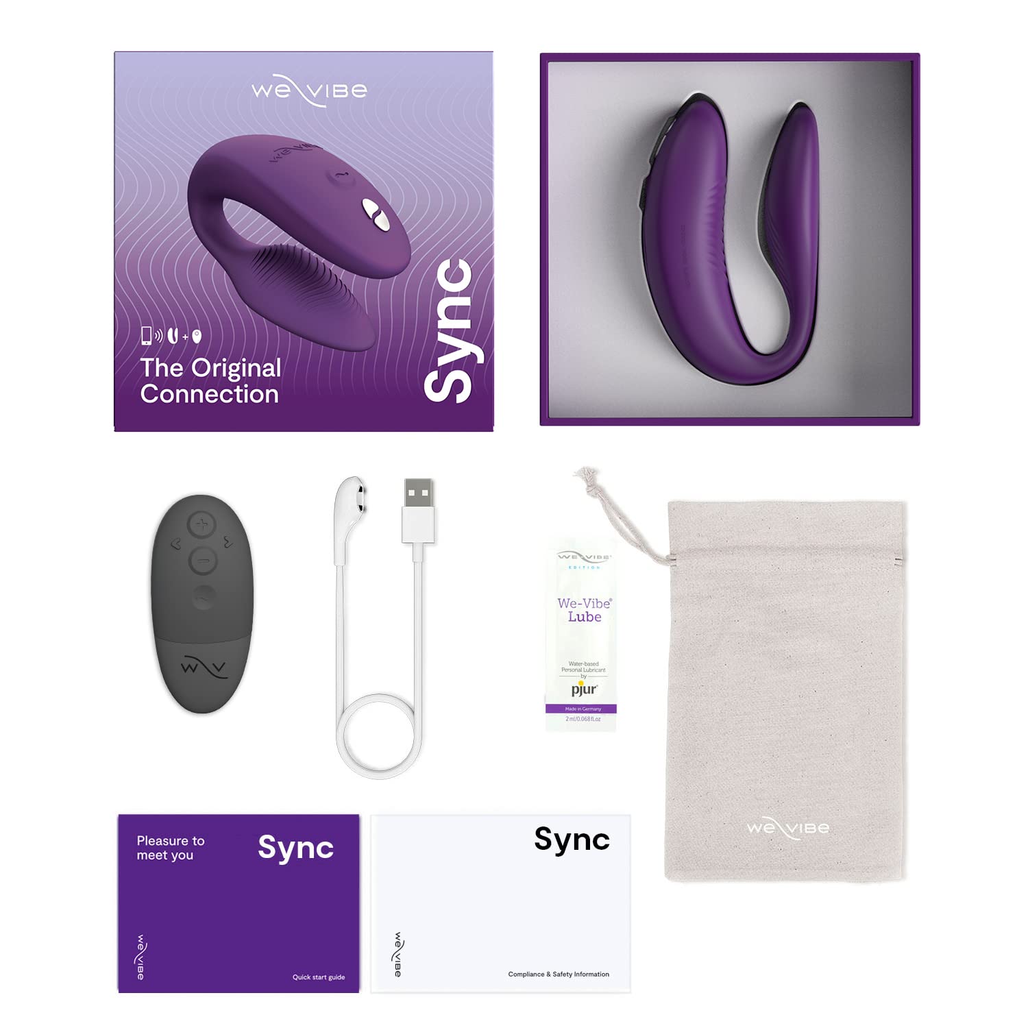 We-Vibe Sync 2 vibromasseur couple connecté violet