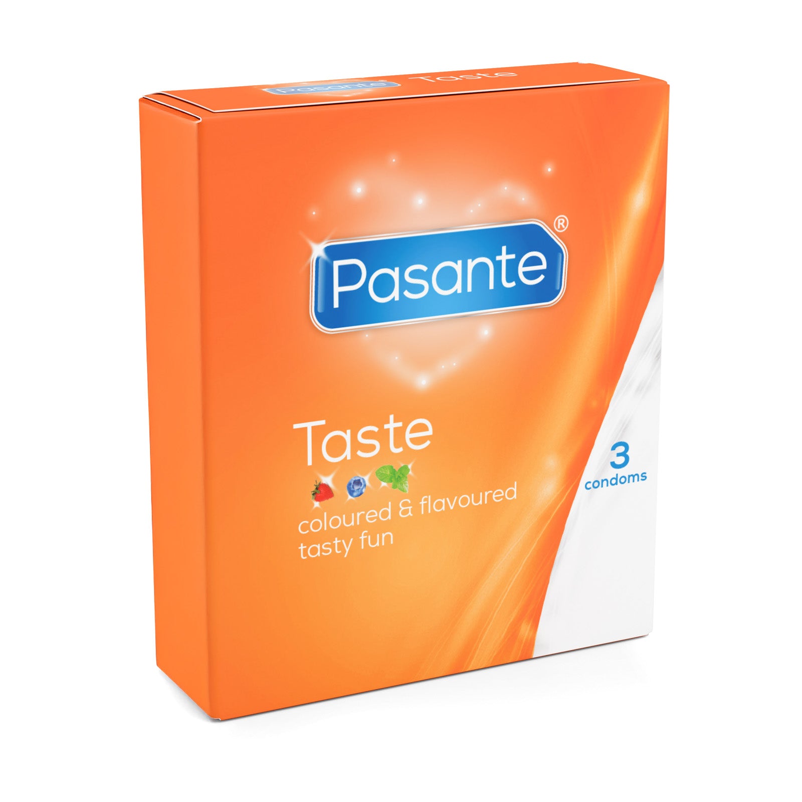 Pasante Taste préservatifs aromatisés 3 menthe fraise myrtille