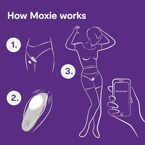 We-Vibe Wearable Moxie vibromasseur culotte noir satiné