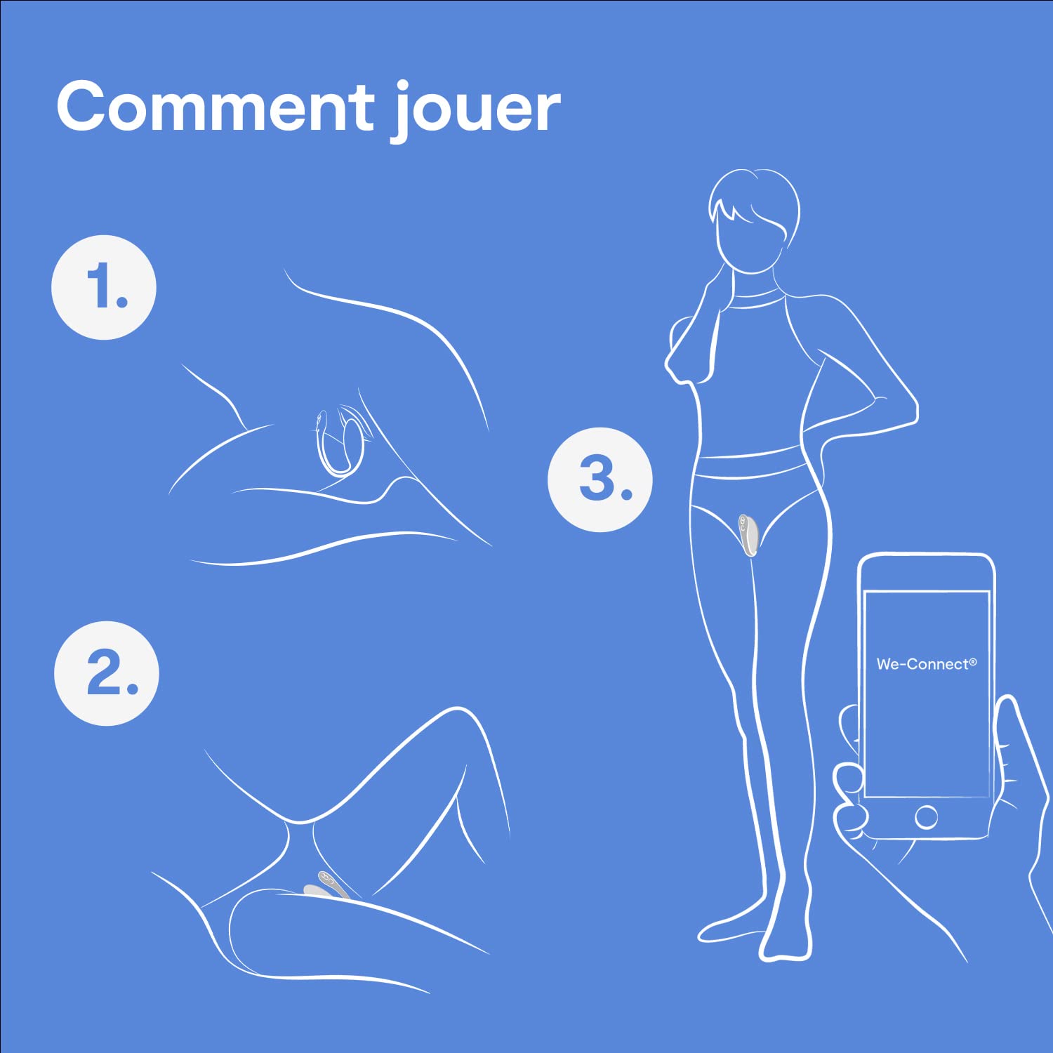 We-Vibe Jive oeuf vibrant connecté bleu 10 modes