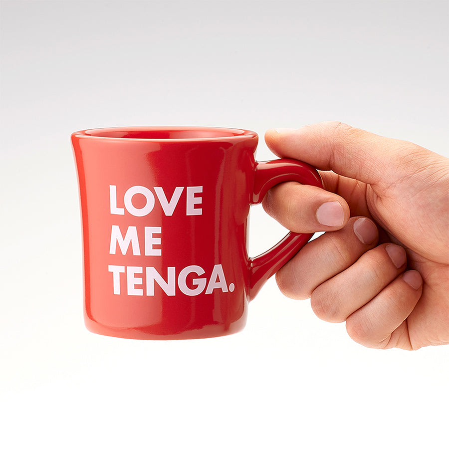 Tenga Merch Love Me mug rouge