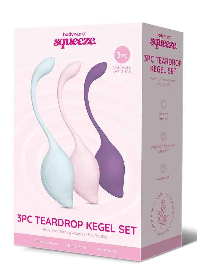 Bodywand Squeeze Teardrop coffret 3 boules de geisha