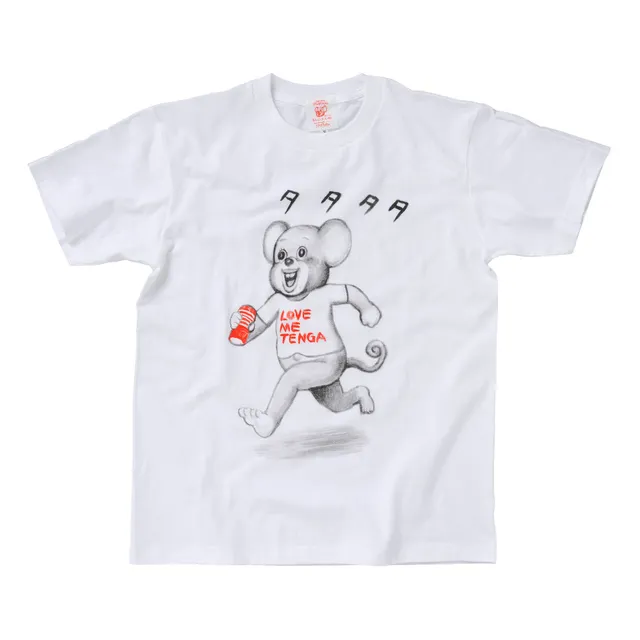 Tenga TENGA Merch Dokumi T-shirt manga blanc et noir M-XL