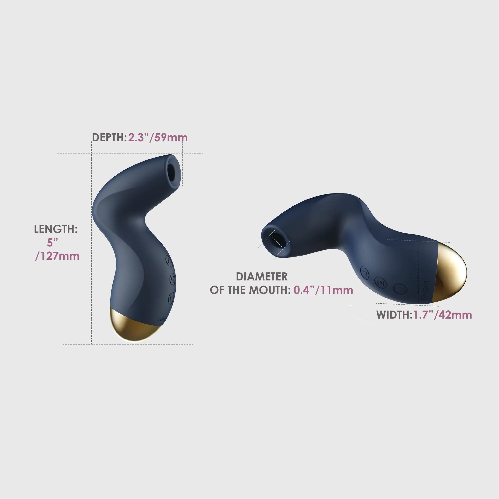 Svakom Pulse Pure Stimulateur Clitoris Rose Bleu