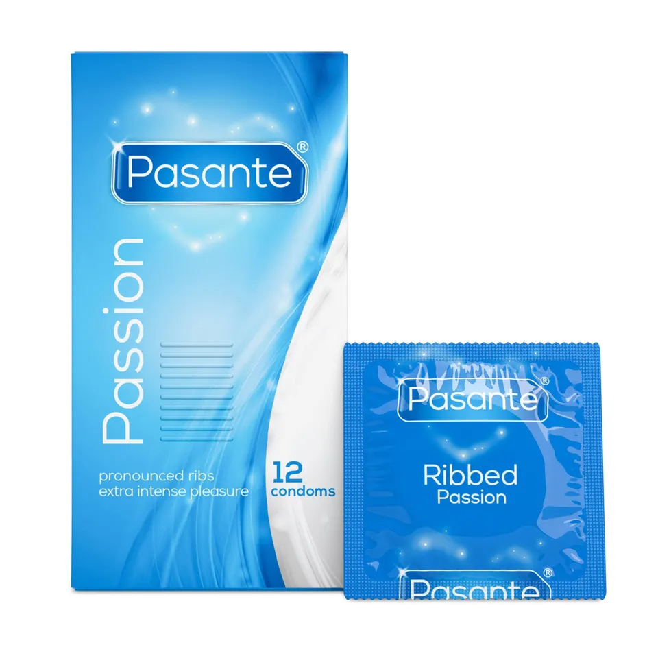 Pasante Passion préservatif nervuré 12 pcs 190 mm
