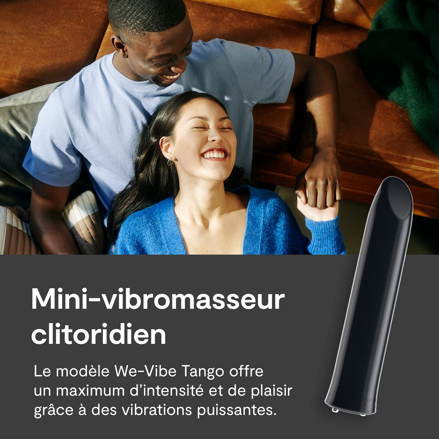 We-Vibe Tango Mini vibromasseur bullet noir rechargeable 8 modes