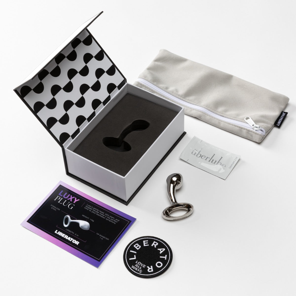 Liberator Luxy Small plug anal acier prostate