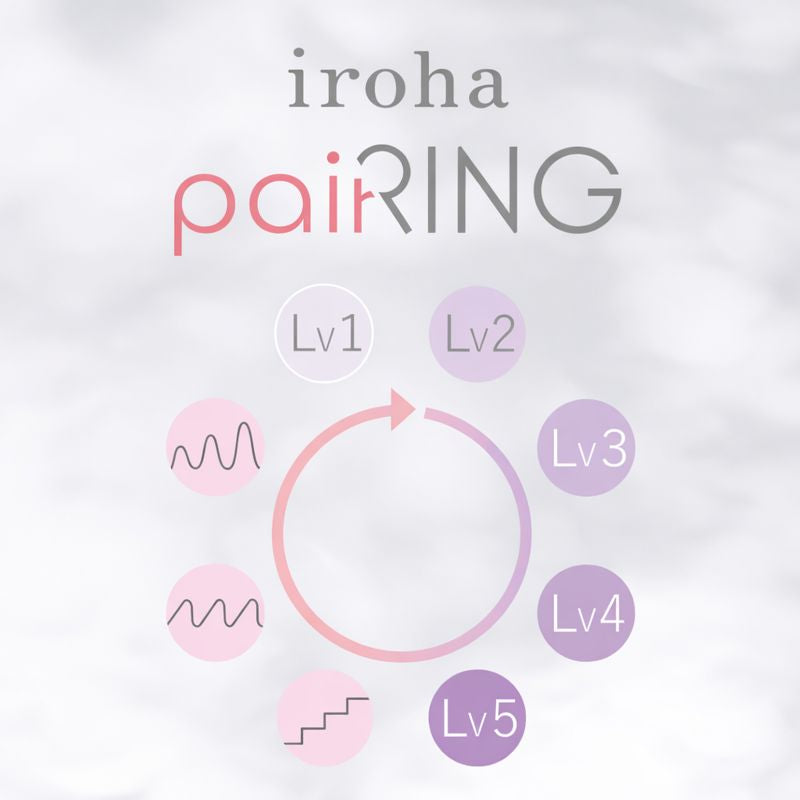 Tenga iroha paiRING anneau vibrant rose corail