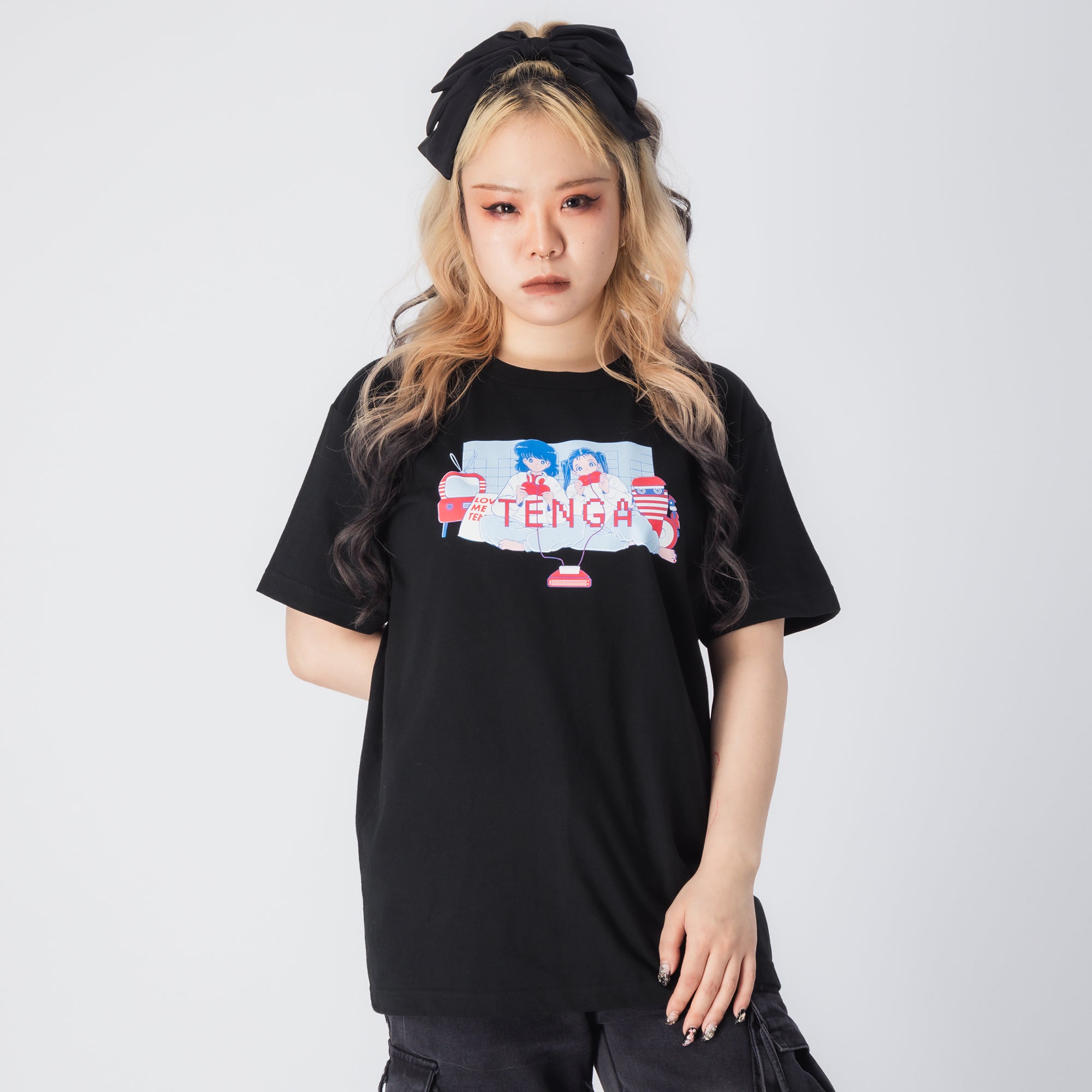 TENGA Merch Play Game 01 t-shirt noir taille L