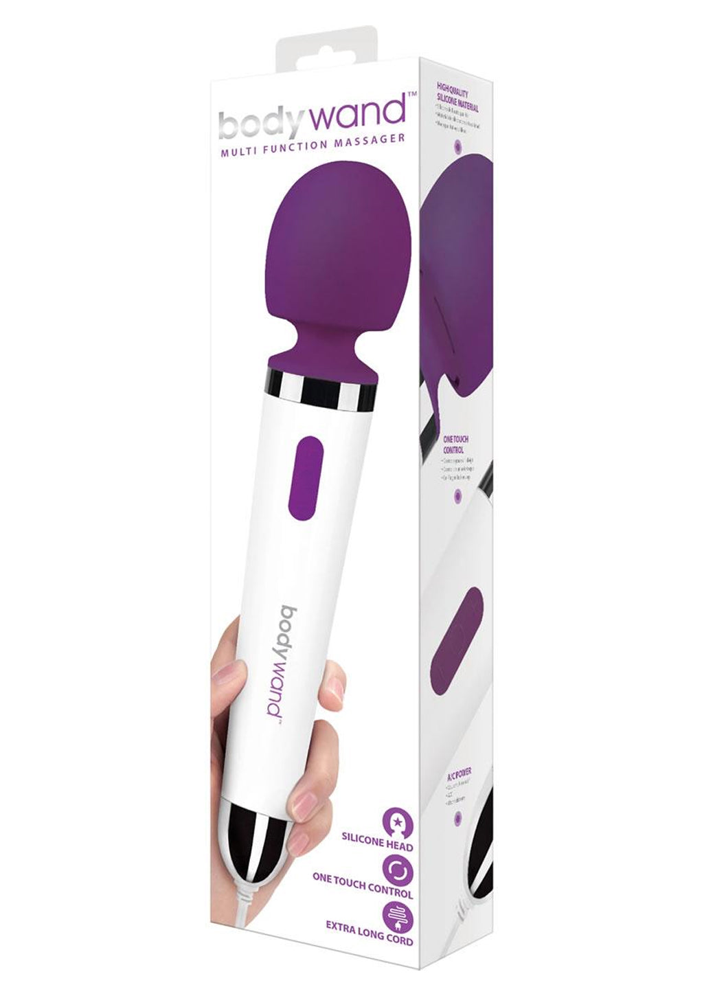 Bodywand Plug-In Massagers Wand baguette massante violette filaire