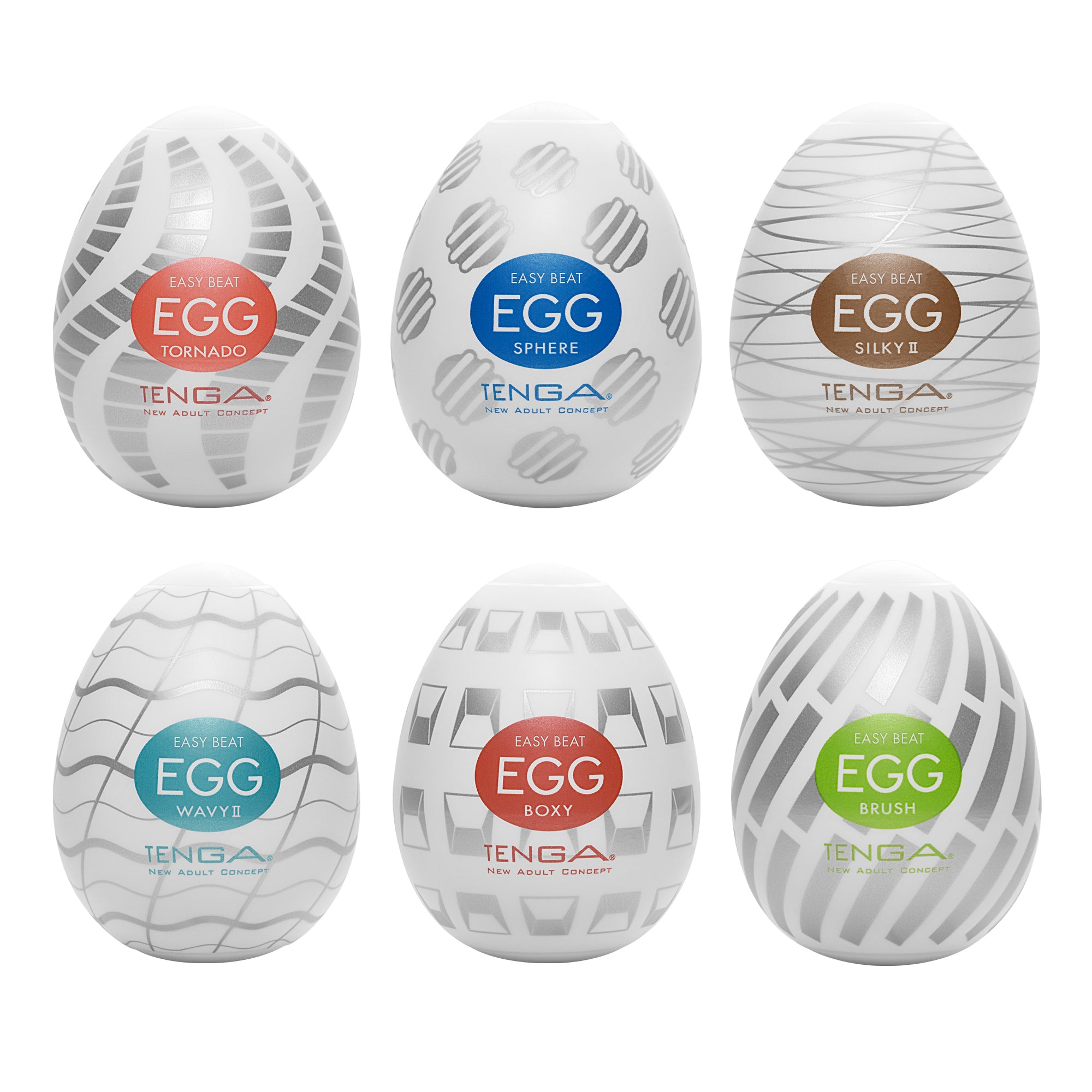 Tenga Egg lot 6 masturbateurs oeufs mixtes