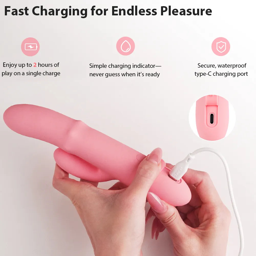 Svakom Mora Neo Vibromasseur Rabbit Rose Pêche