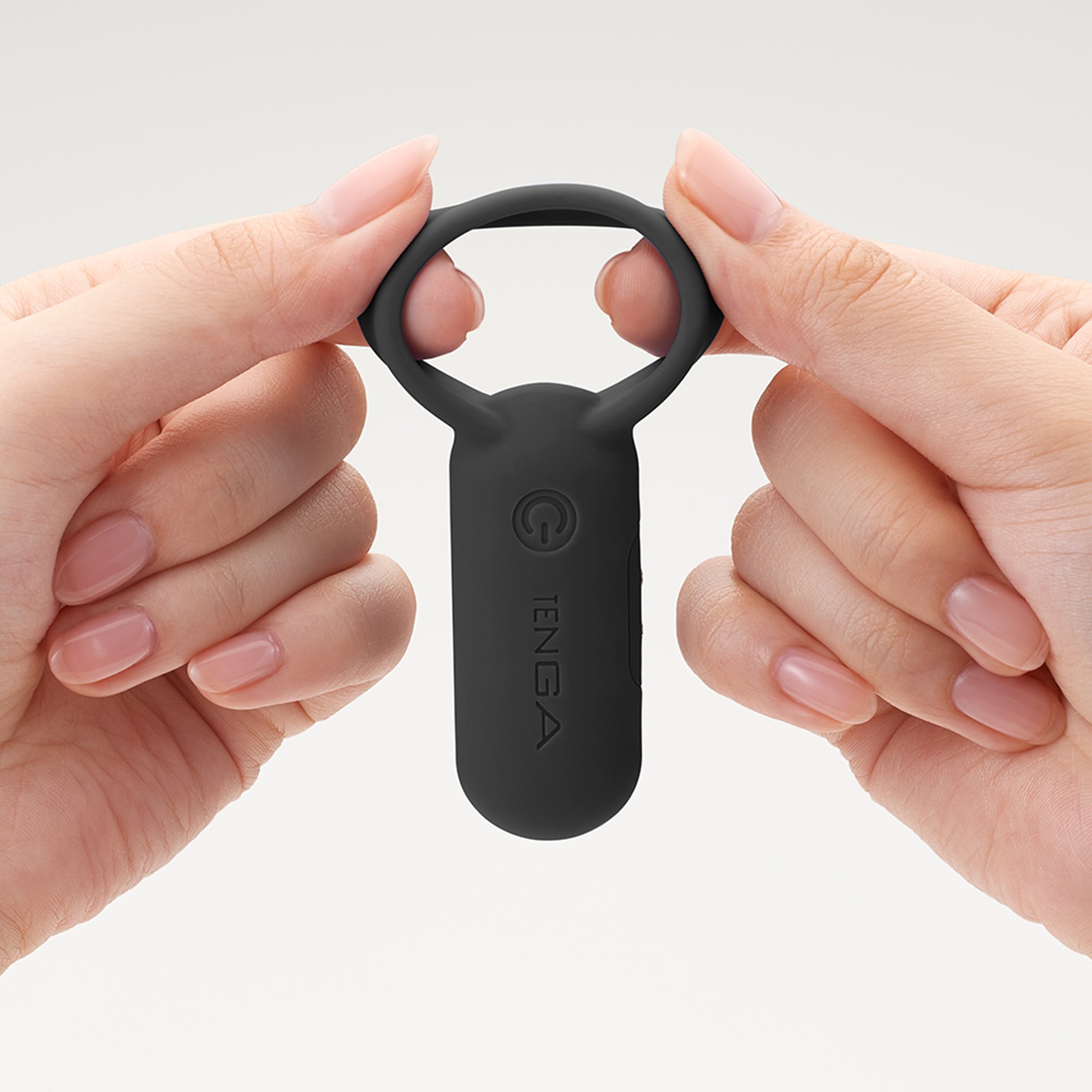 TENGA paiRING Black cockring vibrant rechargeable couple