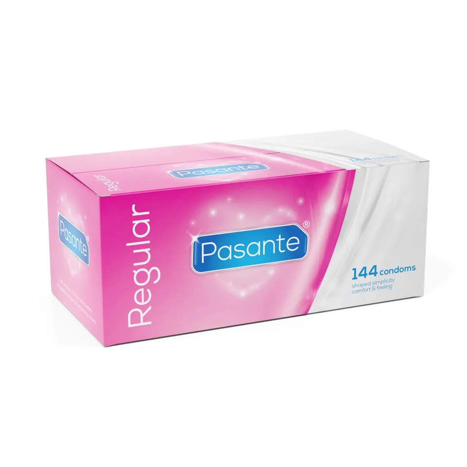 Pasante Regular préservatifs 144 pcs latex standard