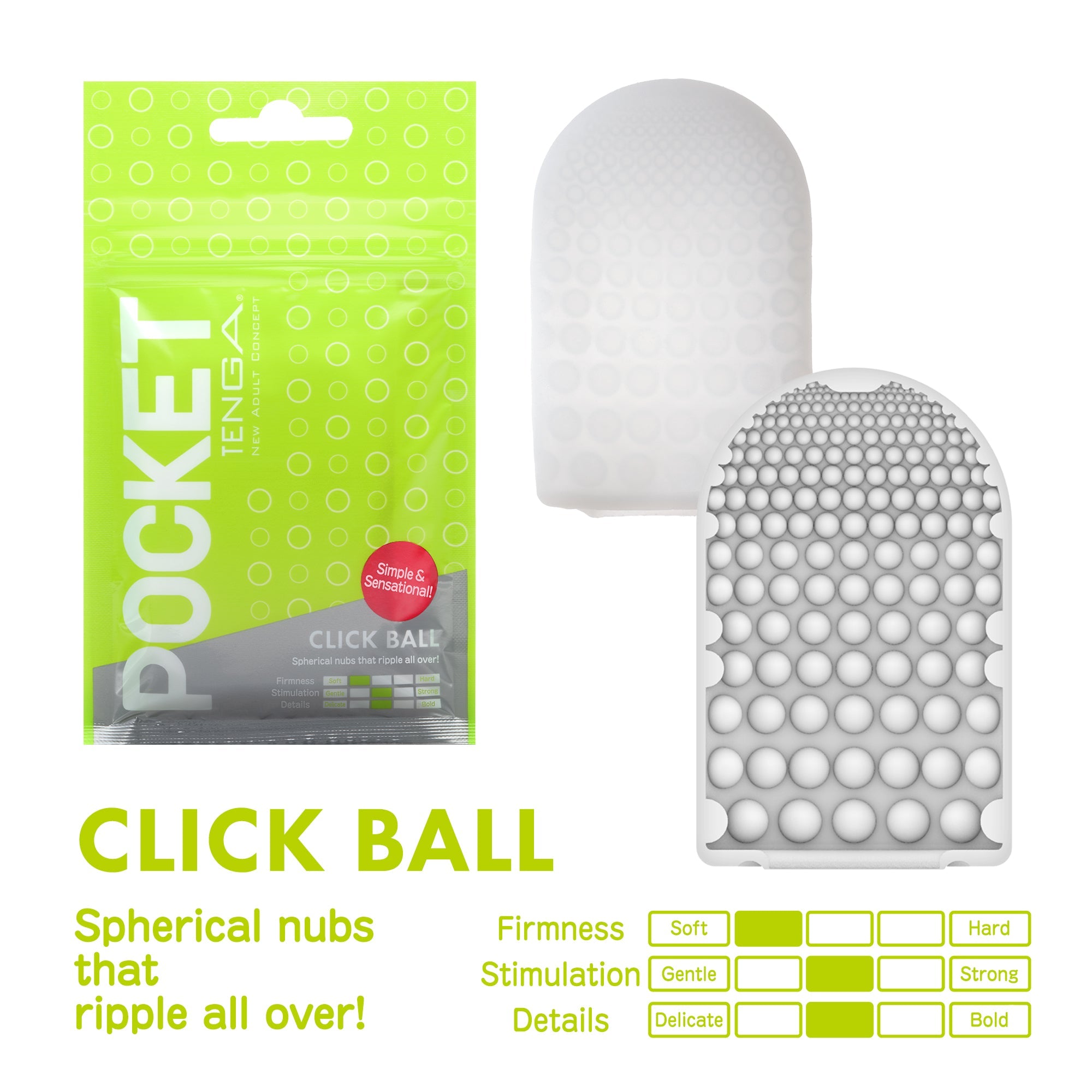 Pocket Tenga Click Ball masturbateur jetable billes