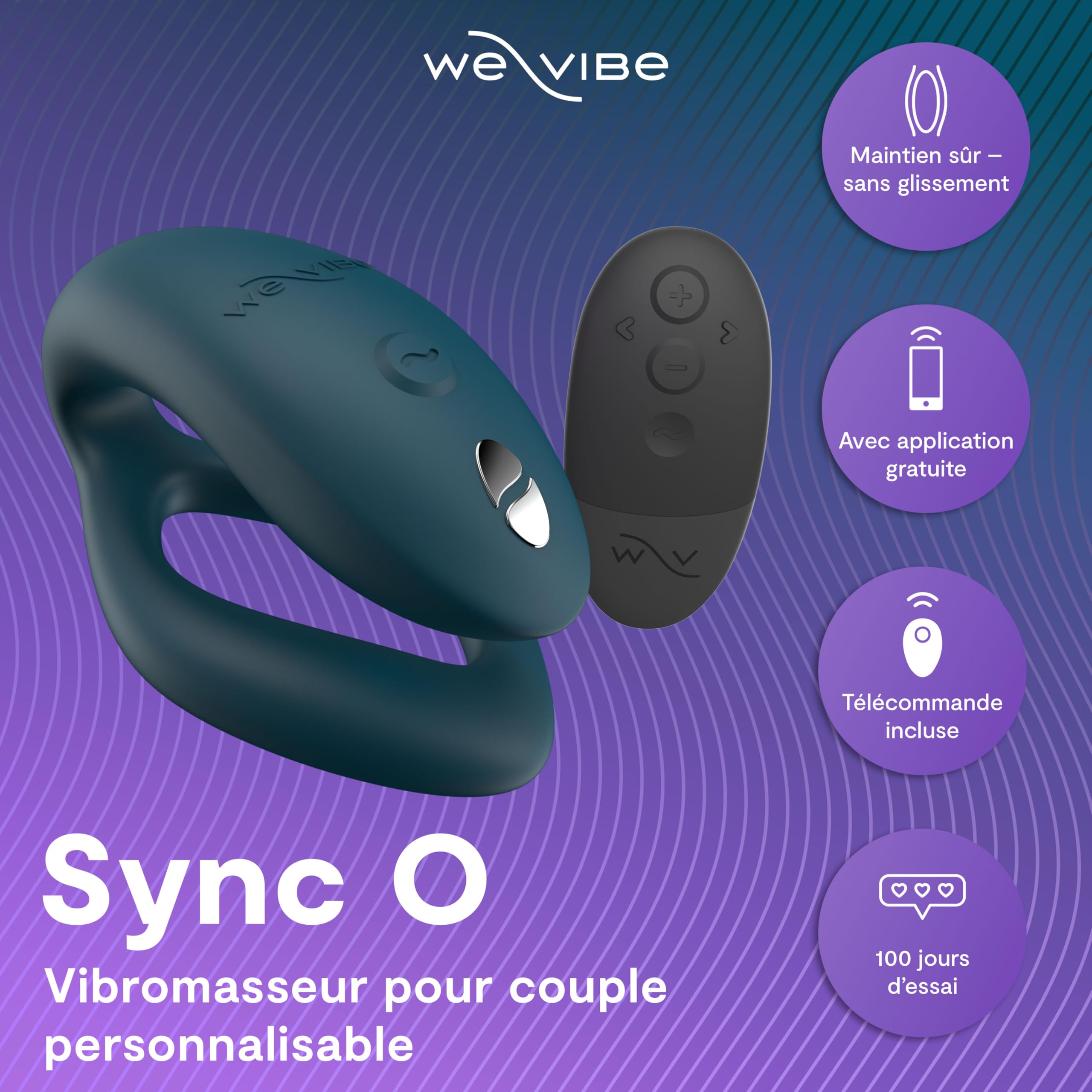 We-Vibe Sync O Vibromasseur Couple Vert Silicone