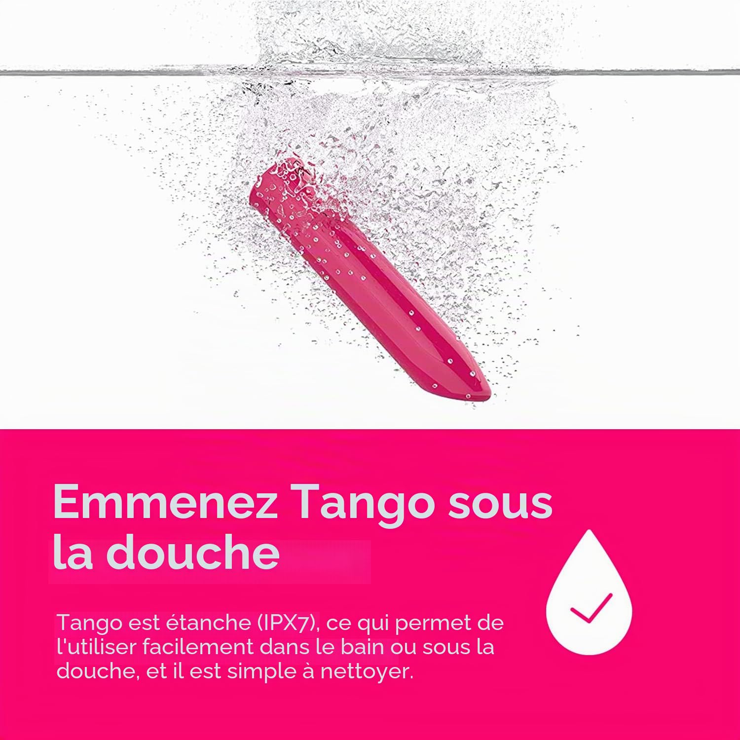 We-Vibe Tango bullet vibromasseur clitoris rechargeable 8 modes