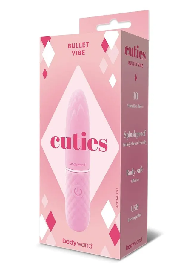 Bodywand Cuties Bullet vibromasseur rose USB 10 modes
