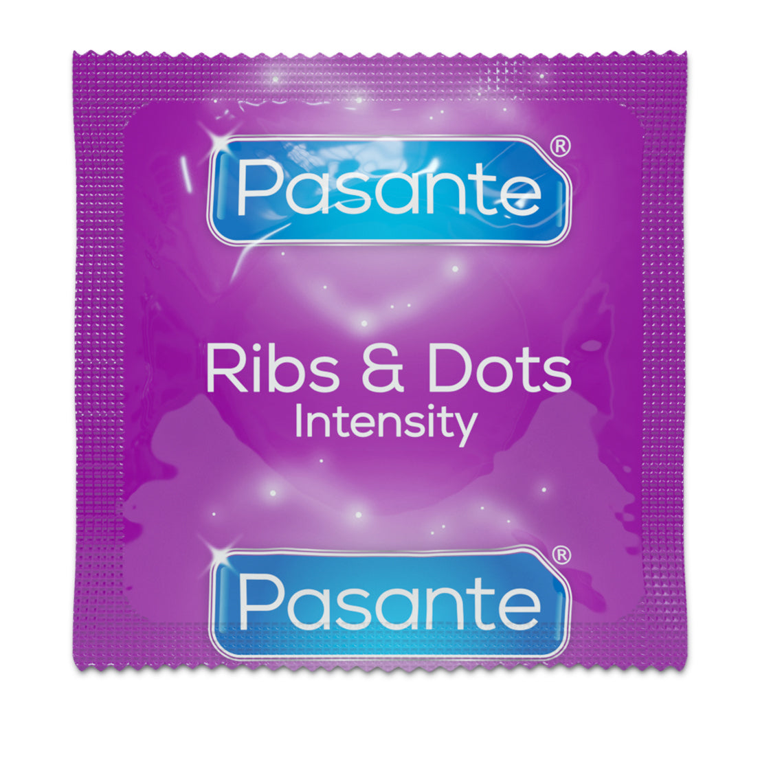 Pasante Intensity préservatifs 3 pièces nervurés et perlés