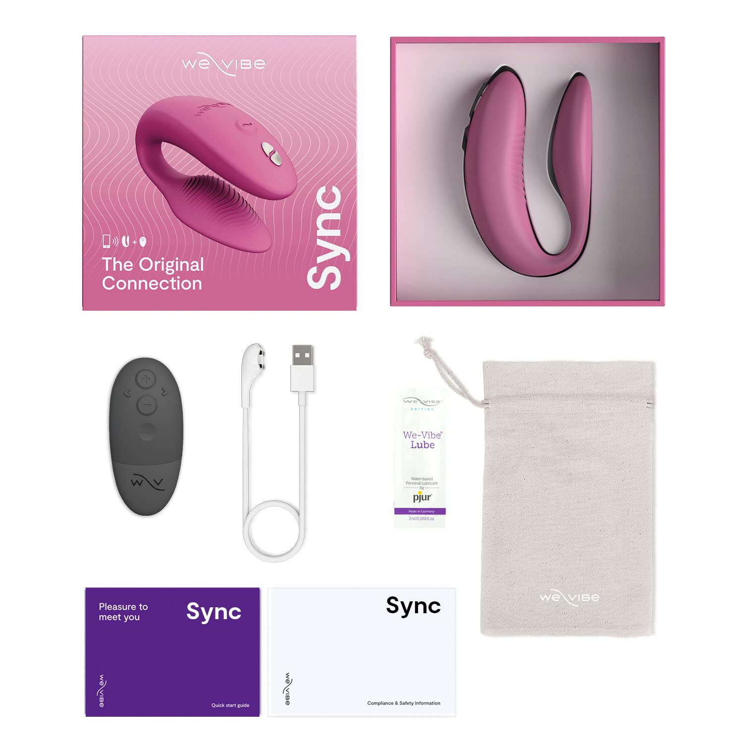 We-Vibe Sync 2 vibromasseur couple connecté rose