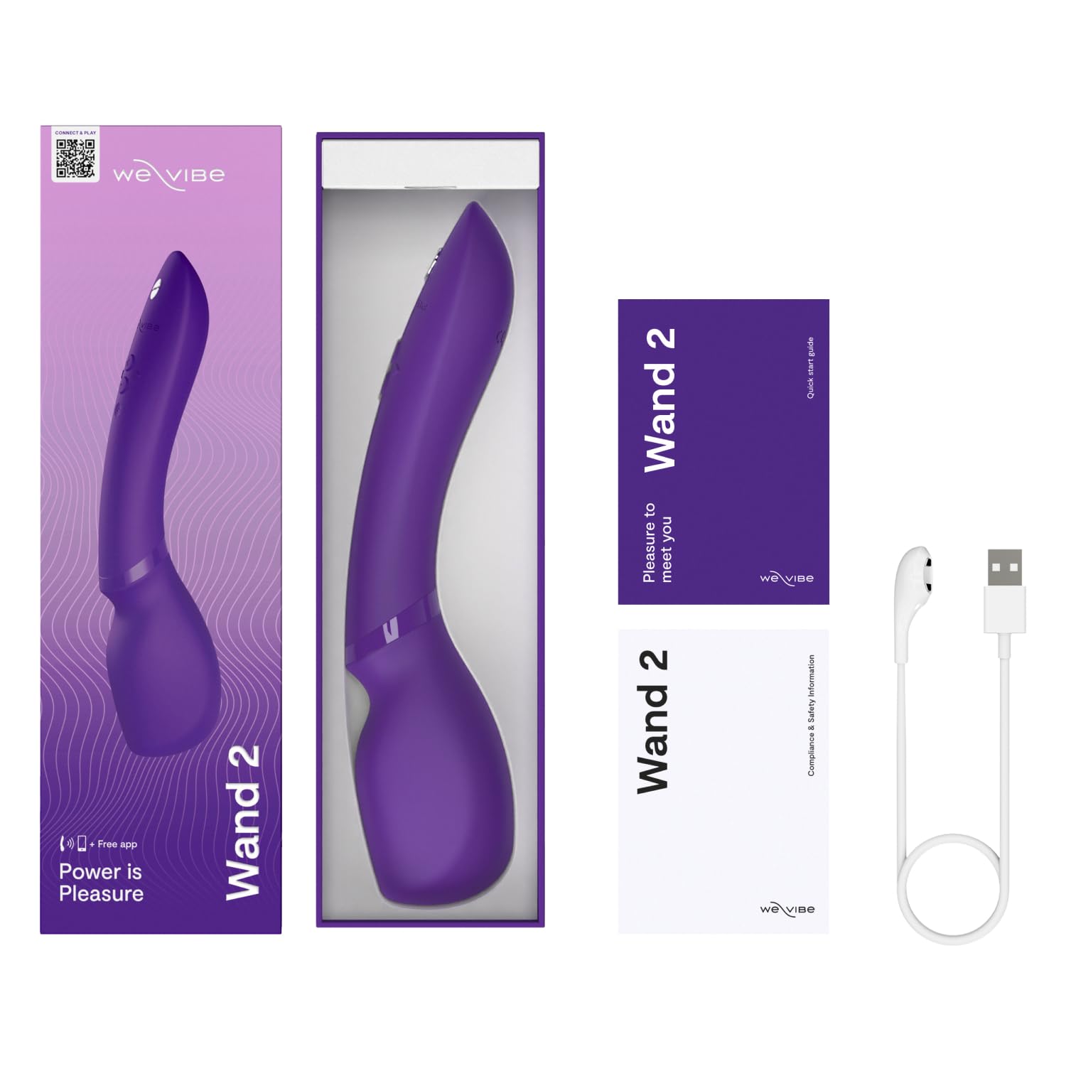 We-Vibe Wand 2 vibromasseur wand connecté étanche