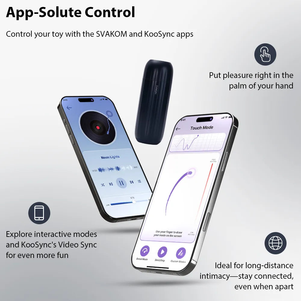 Svakom Sam Neo 2 Pro masturbateur bleu foncé chauffant