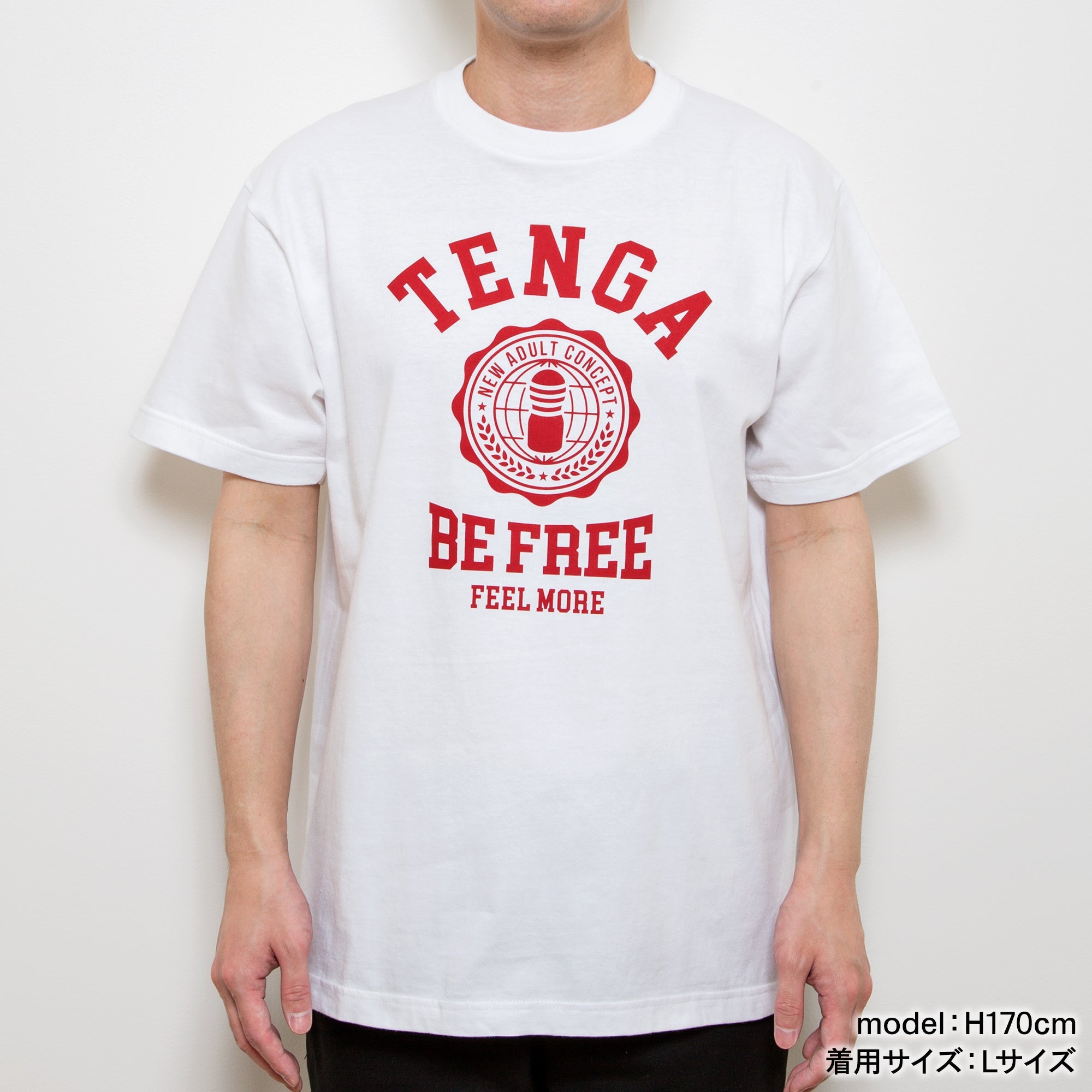 Tenga College T-SHIRT White t-shirt coton blanc M L XL