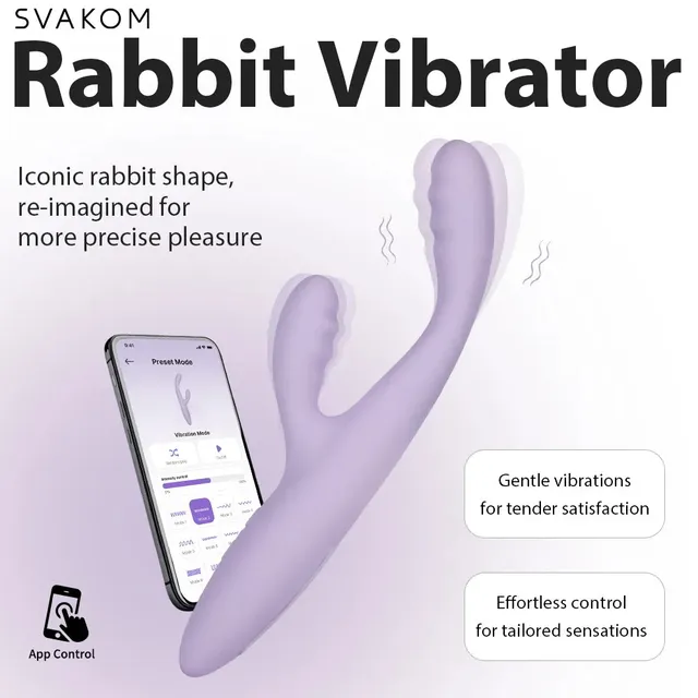 Svakom Cici+ 2 vibromasseur rabbit lilas pastel chauffant