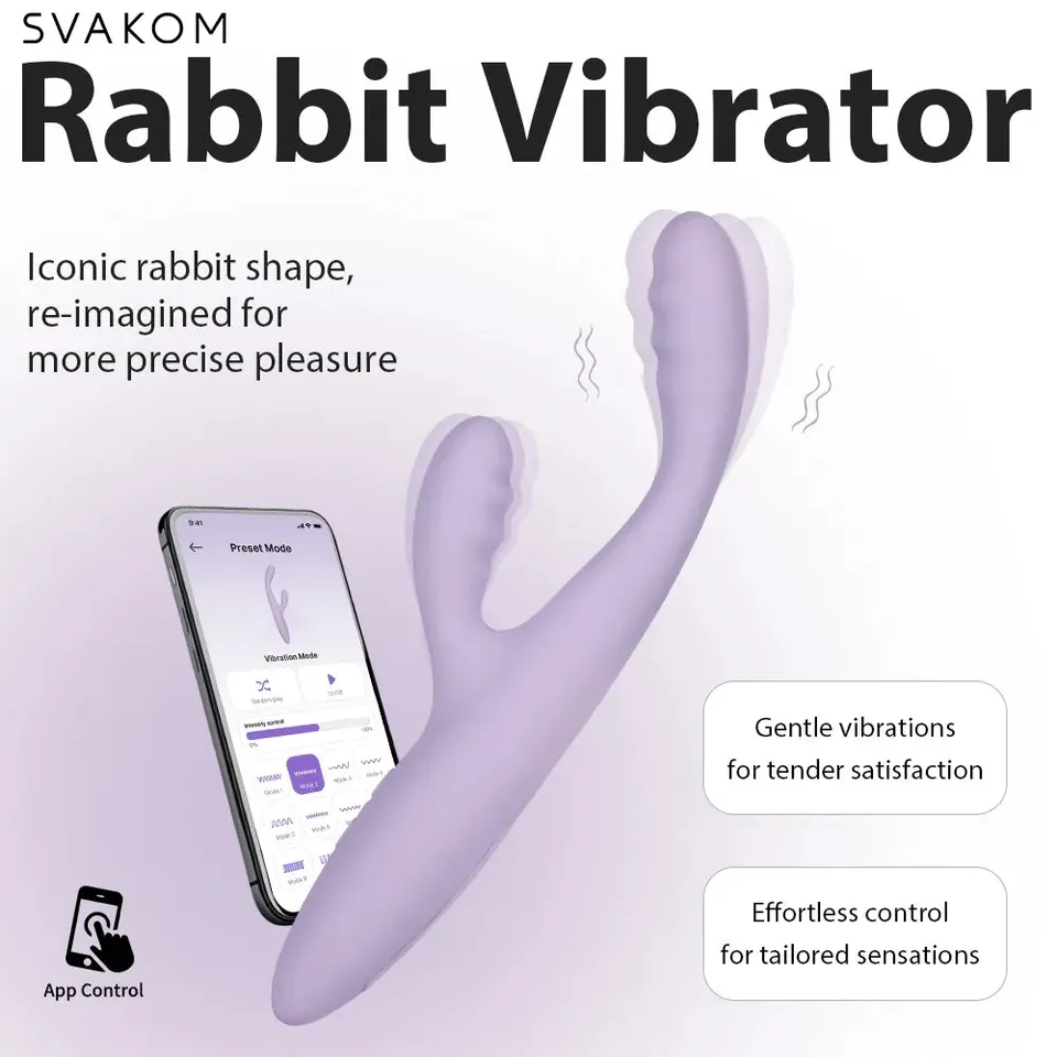 Svakom Cici+ 2 vibromasseur rabbit lilas pastel chauffant
