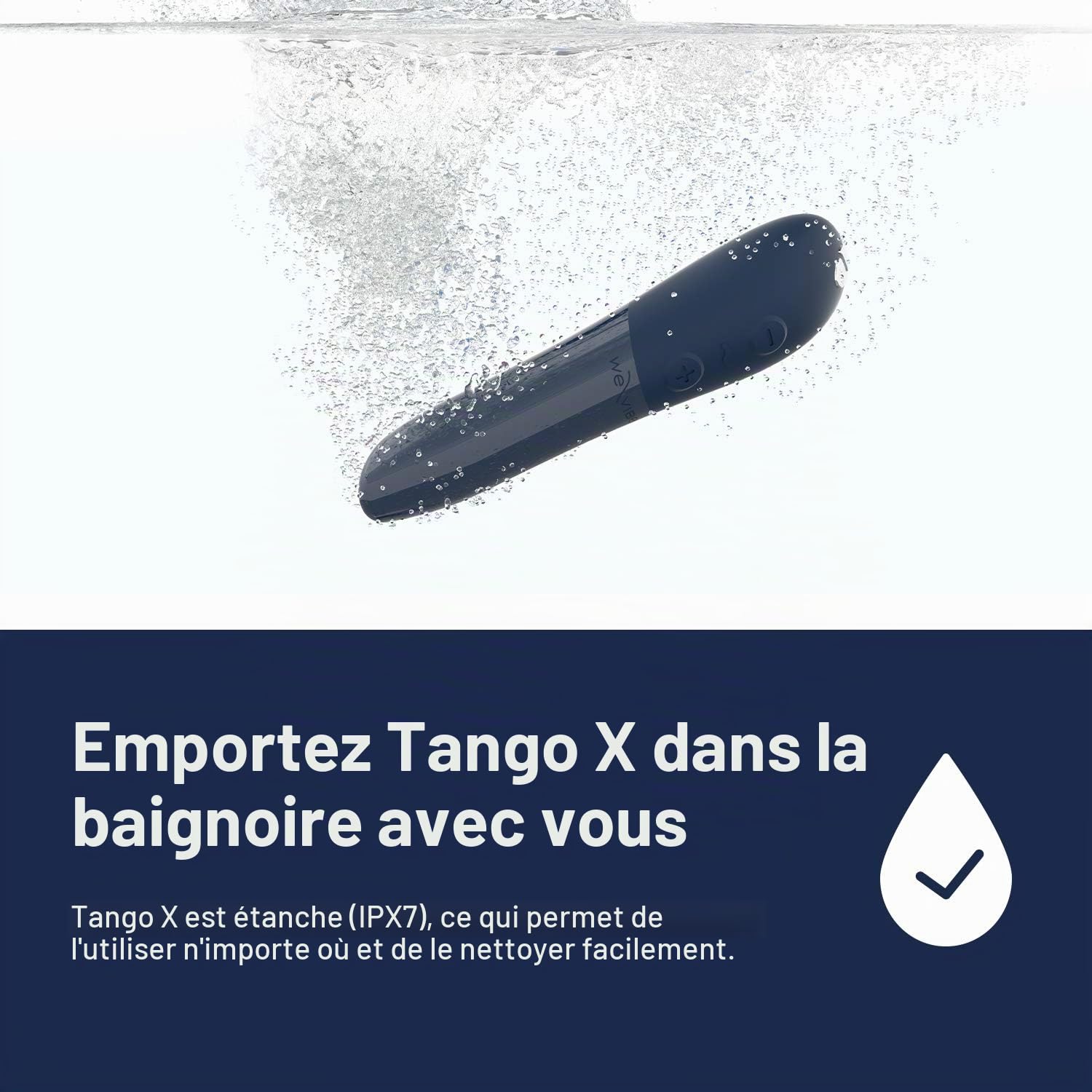 We-Vibe Tango X mini vibro clitoris Blue 8 modes