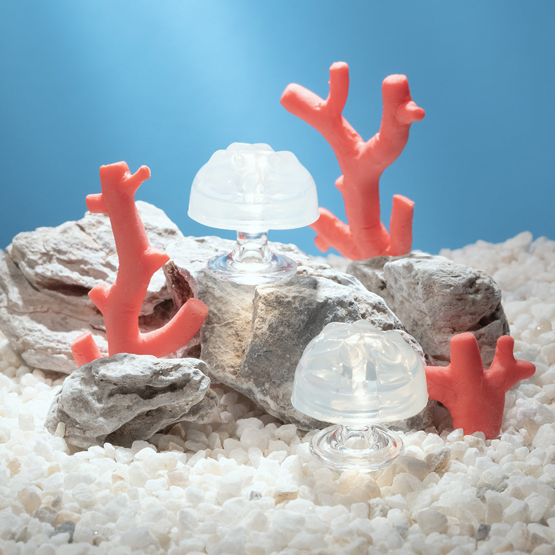 iroha petit Coral stimulateur jetable nervuré