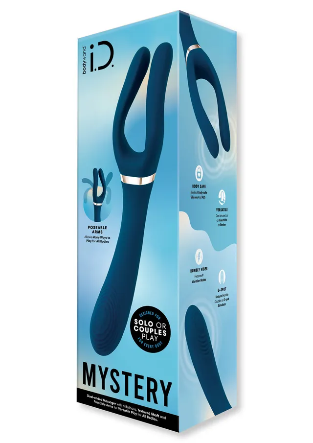 Bodywand i.D. Mystery vibromasseur bleu rechargeable